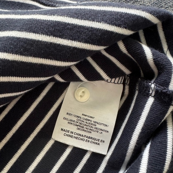 Sperry’s Navy & white Stripped Sweater - Picture 4 of 7